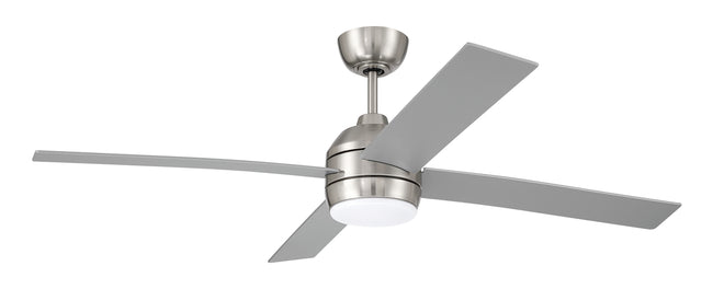 KLS52BNK4 - Kelsey 52" 4-blade Indoor Ceiling Fan 52" 4 Blade Ceiling Fan with Light Kit - Brushed Nickel