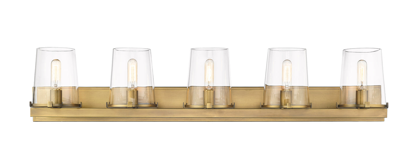3032-5V-RB - Callista 5 Light 47" Vanity - Rubbed Brass