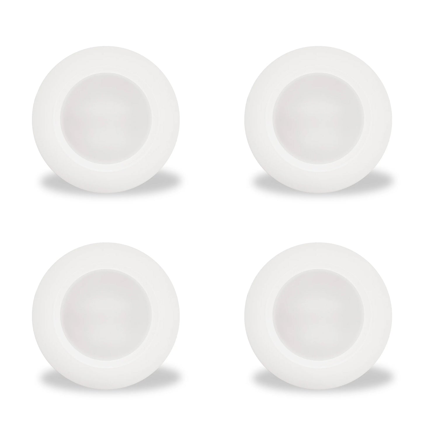 773274 - 7" Dimmable Recessed Retrofit LED White Aluminum Ceiling Light - 14W - 3000K - 4 Pack