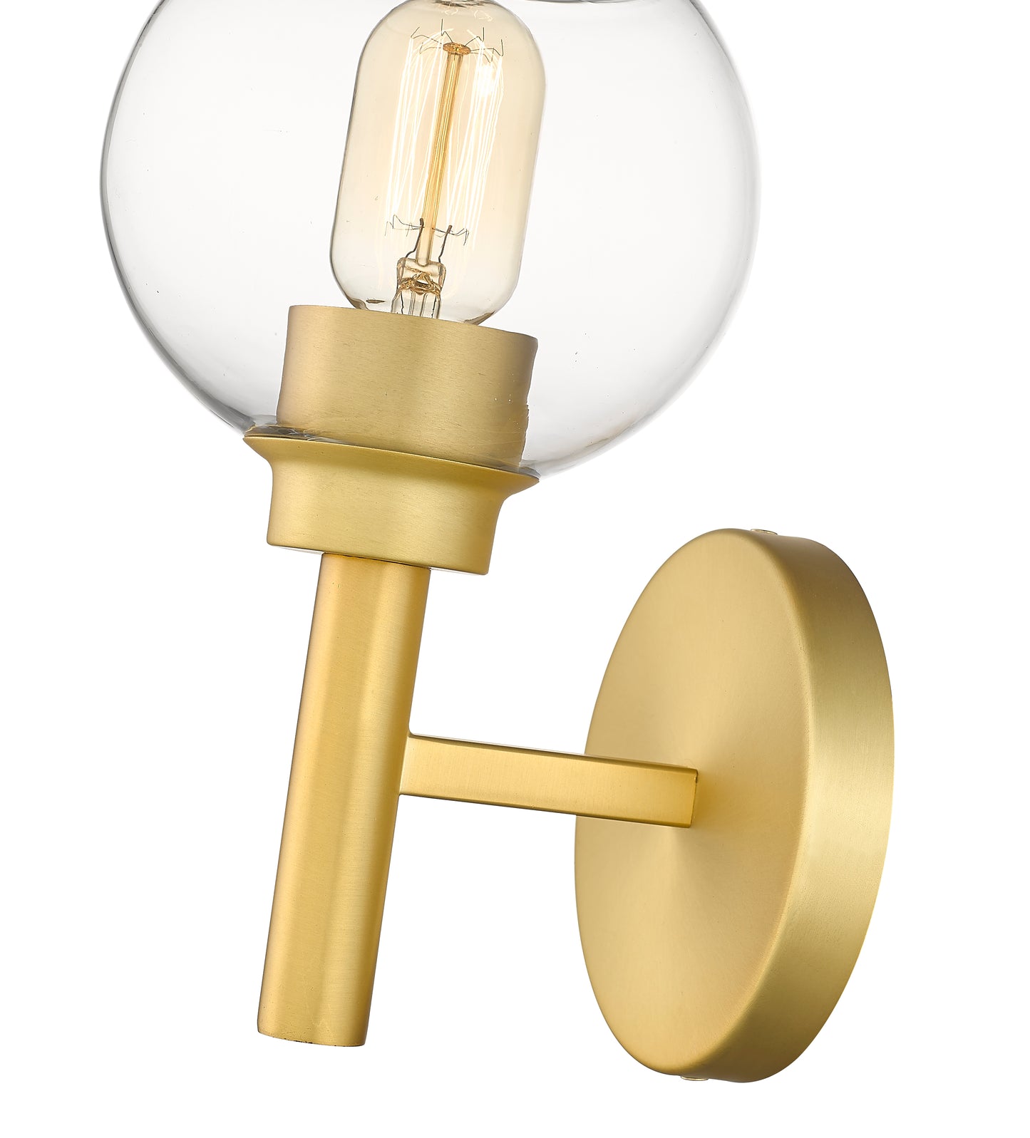 7502-1S-BG - Sutton 1 Light Wall 10" Sconce - Brushed Gold