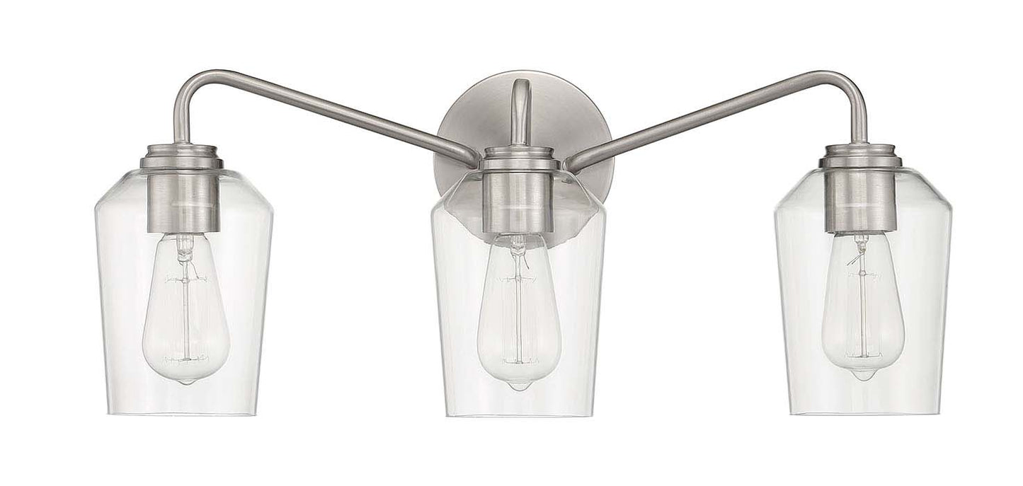 56103-BNK - Shayna 3 Light 22" Wide Vanity Light - Brushed Nickel