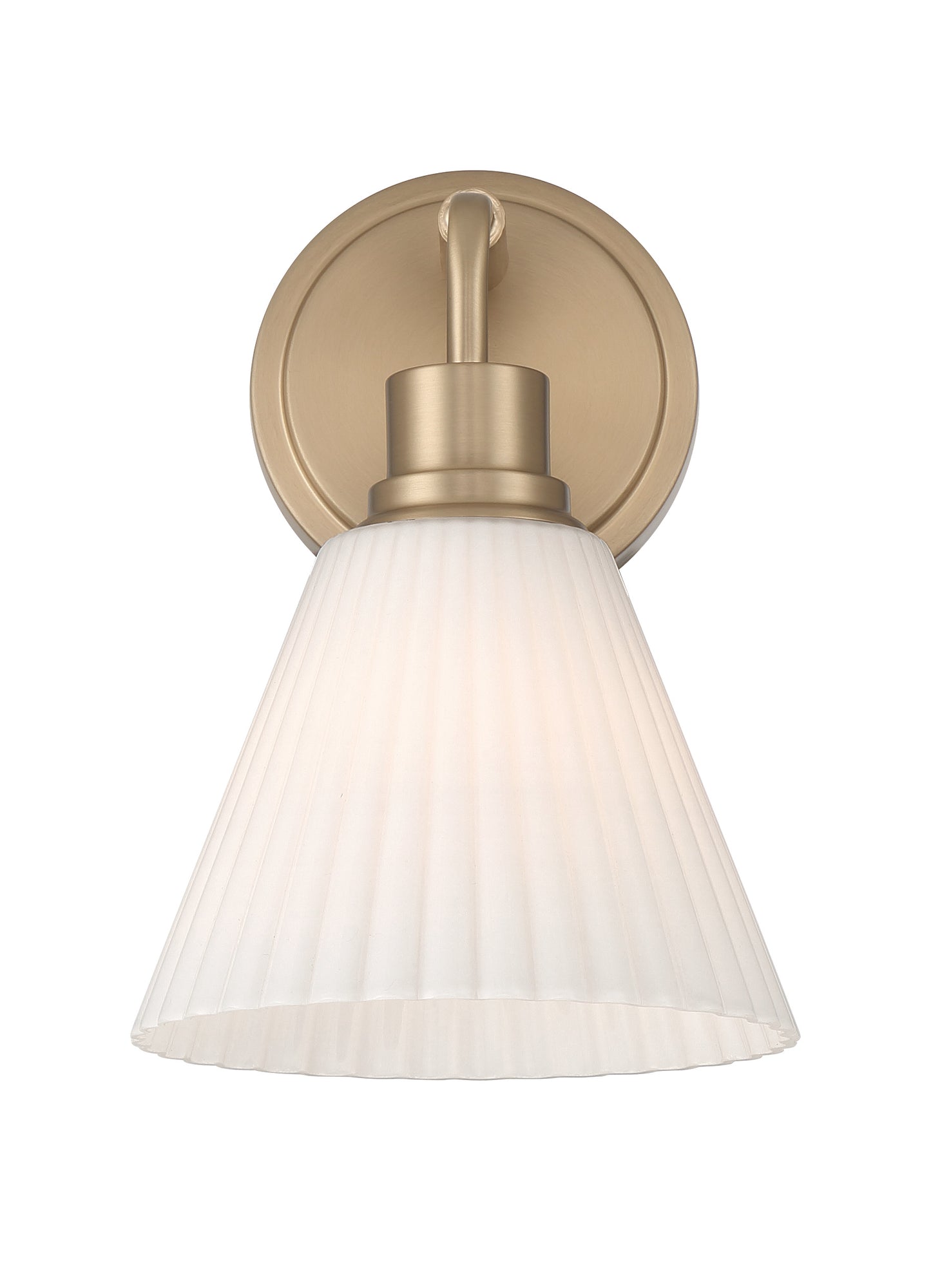 62301-CPZ - Pleated II 1 Light 10.38" High Wall Sconce - Premium Bronze