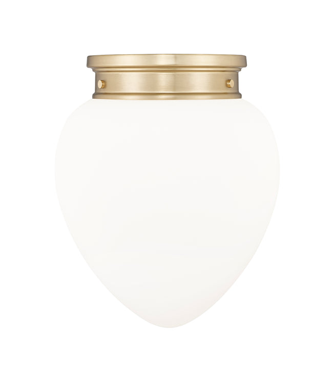 1945F12-MGLD - Gideon 1 Light Flush 12" Mount - Modern Gold