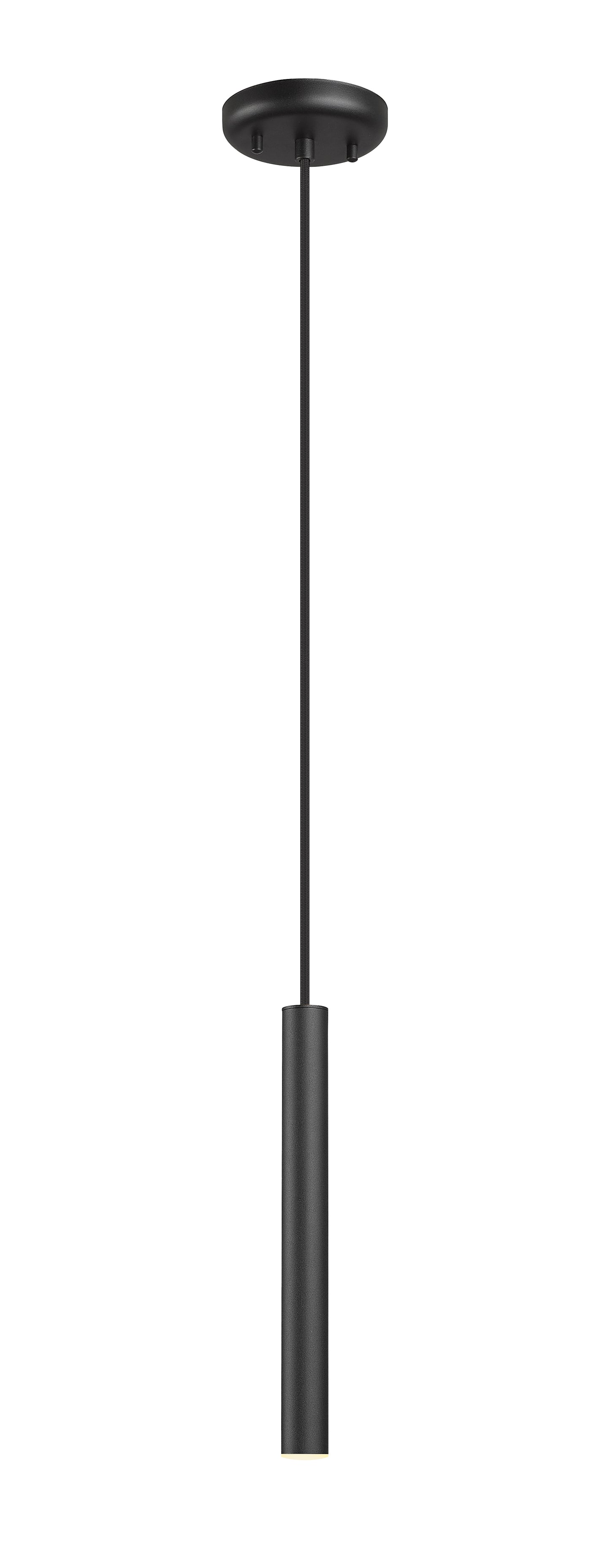 919MP12-MB-LED - Forest 1 Light Pendant 5" - Matte Black