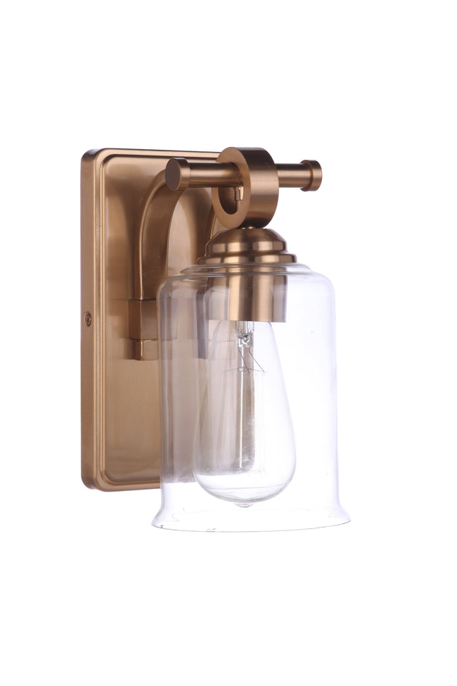 56401-SB - Romero 1 Light 8.88" High Wall Sconce - Satin Brass