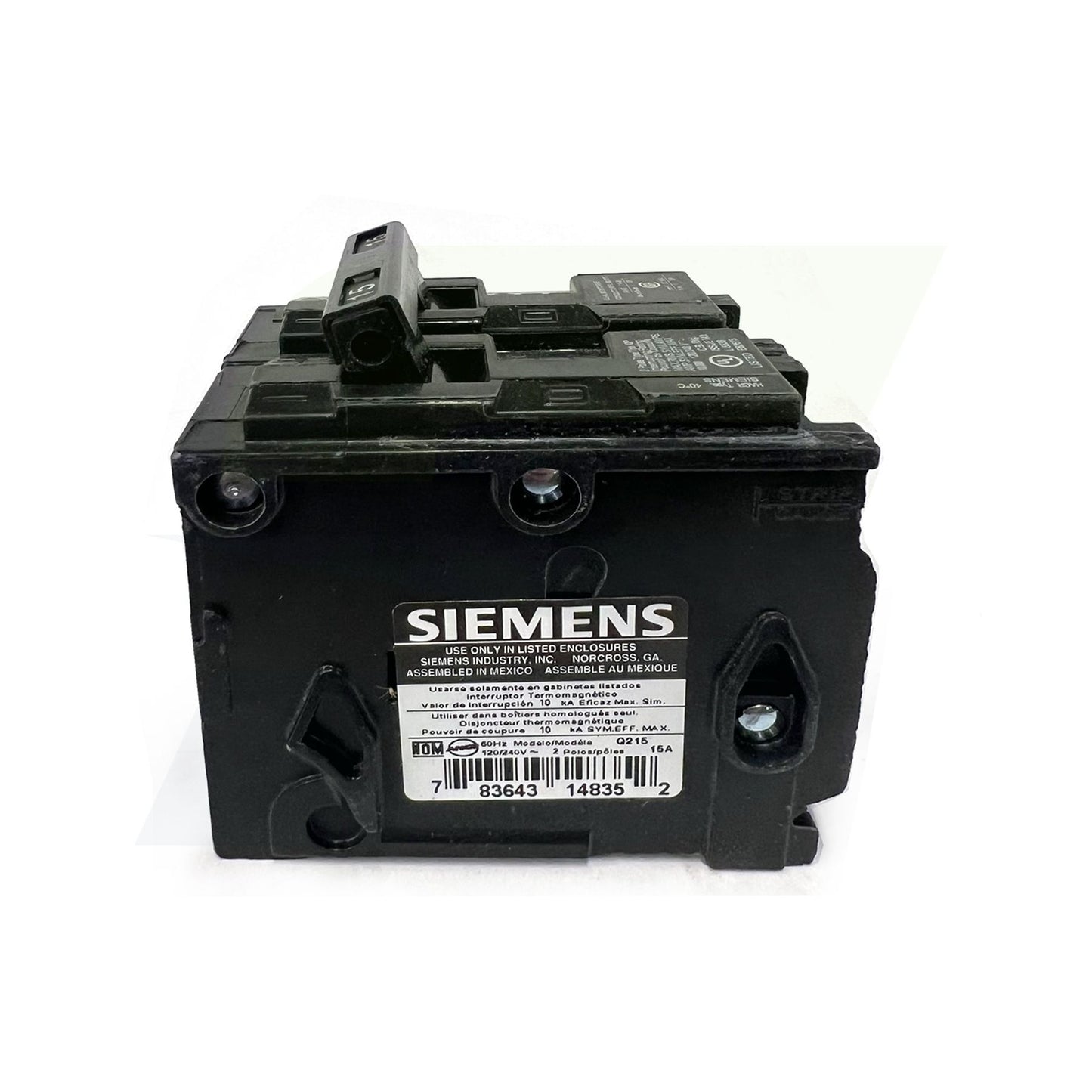 Q215 - 2-Pole Plug-In Circuit Breaker - 120/240V, 15A