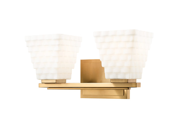 7514-2V-MGLD - Annalise 2 Light 14" Vanity - Modern Gold