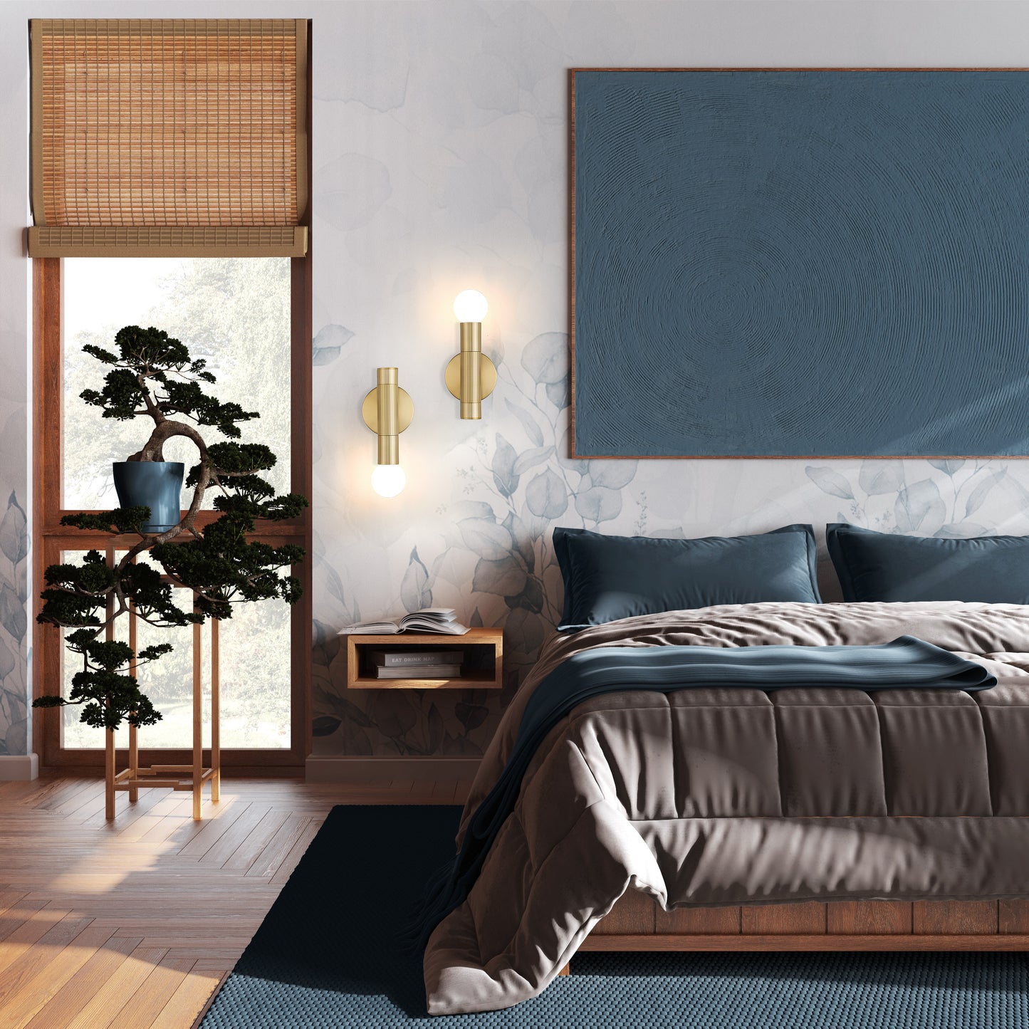 1956-1S-MGLD - Stari 1 Light Wall 9" Sconce - Modern Gold