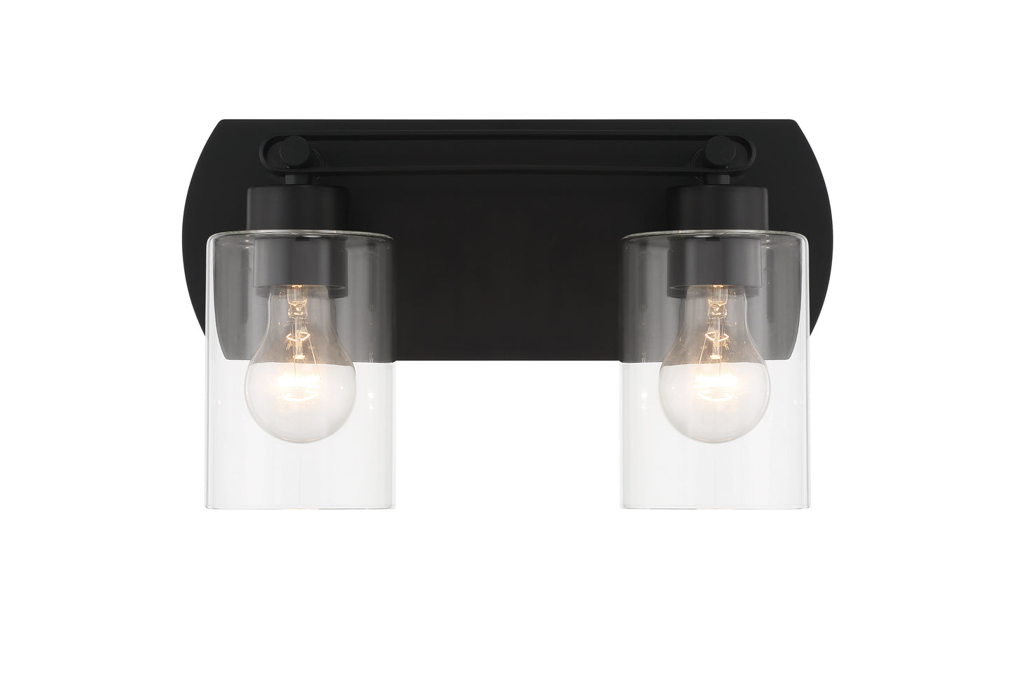 17614FB2 - Hendrix 2 Light 14" Wide Vanity Light - Flat Black