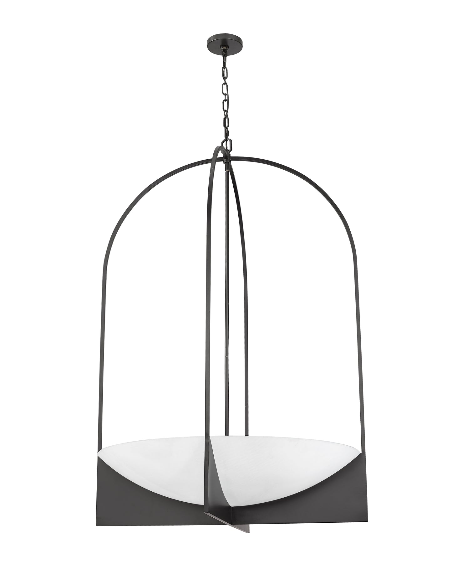 1947-48MB - Devon 8 Light 32" Chandelier - Matte Black