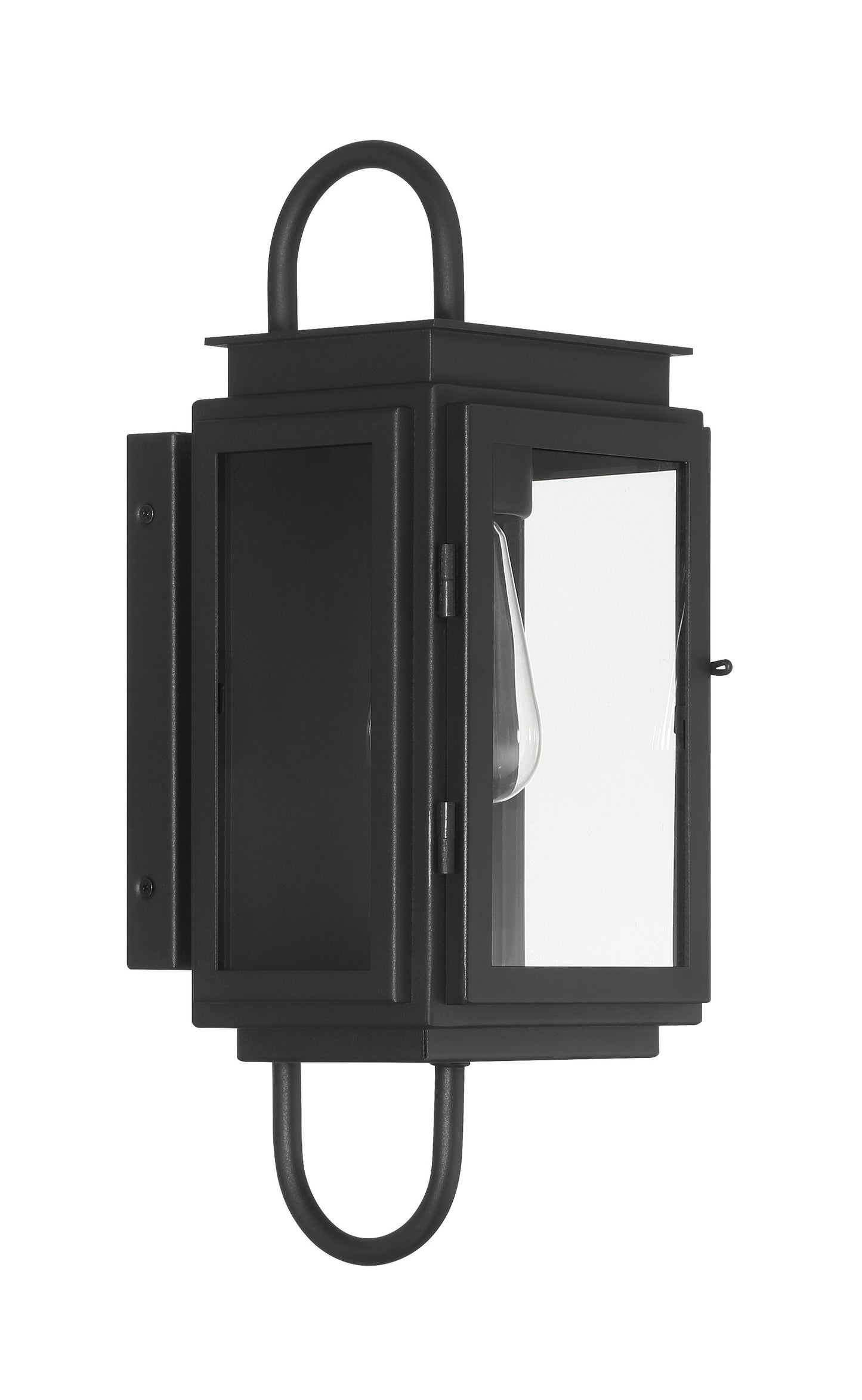 ZA7704-TB - Irving 1 Light 17" High Outdoor Wall Lantern - Textured Black