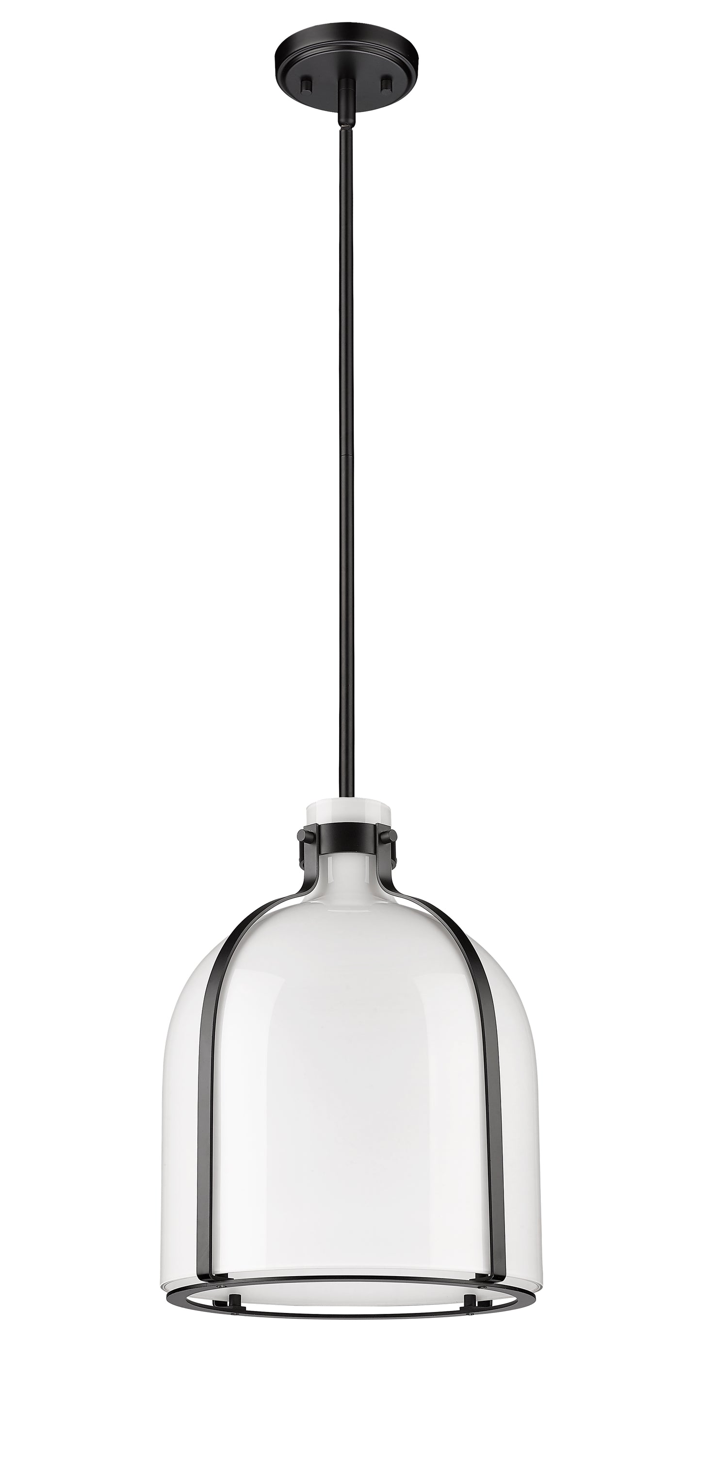 818-12MB - Pearson 1 Light 12" Pendant - Matte Black