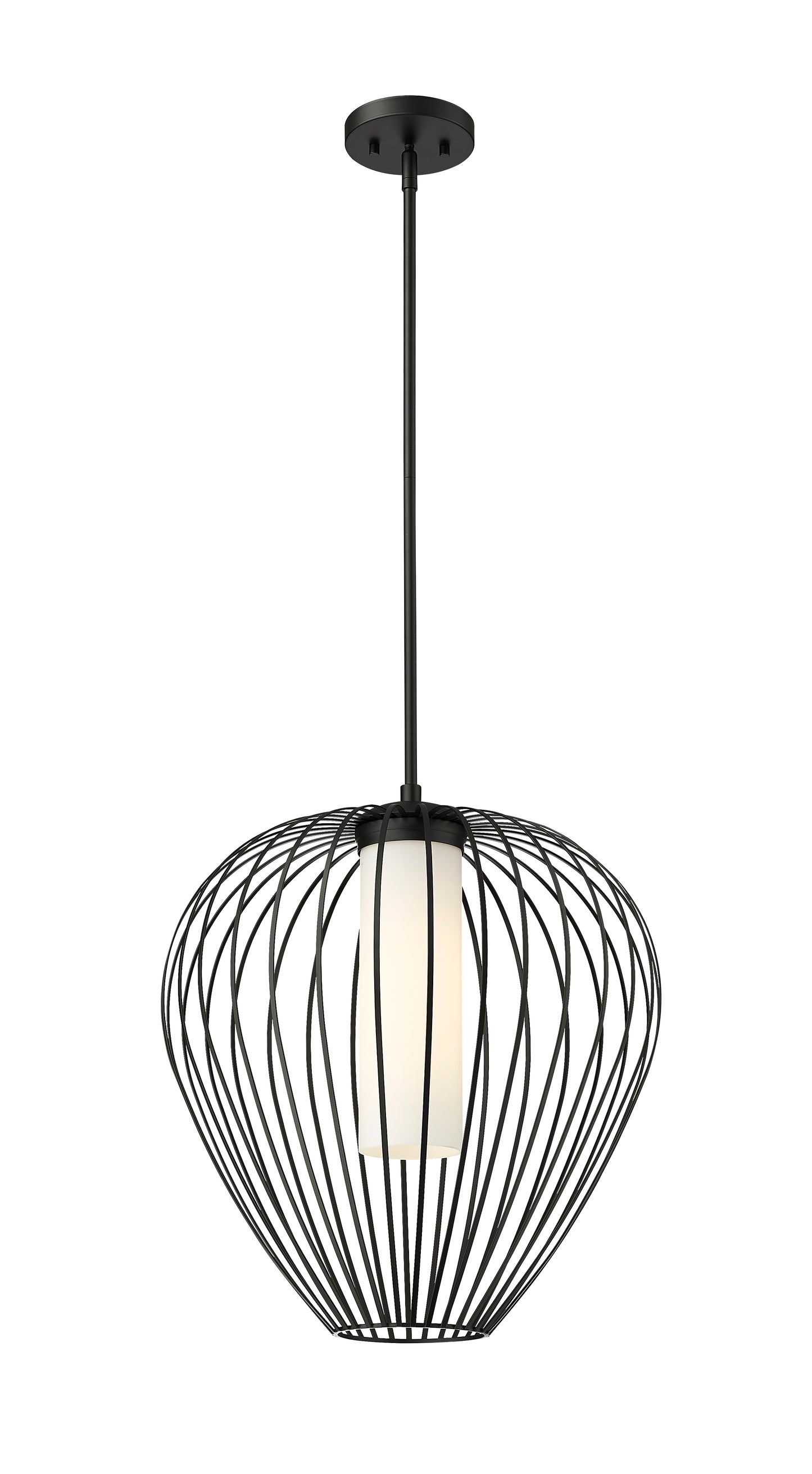 7507-18MB - Savanti 1 Light 18" Pendant - Matte Black