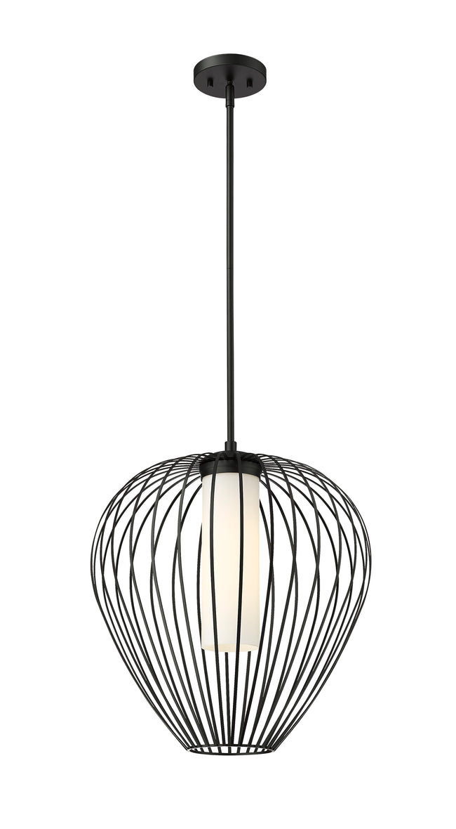 7507-18MB - Savanti 1 Light 18" Pendant - Matte Black