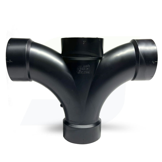 I277600 - 5835B 3" HUB Double Fixture Tee ABS