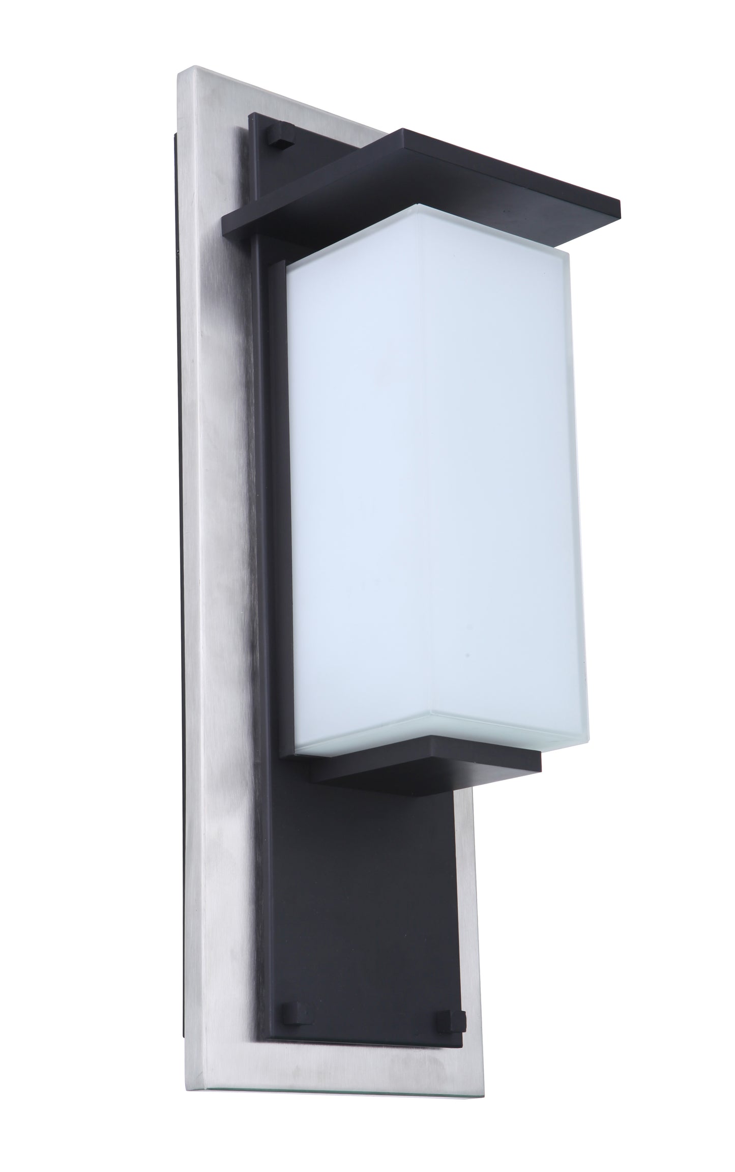 ZA2522-SSMN-LED - Heights 1 Light 24" High Outdoor Wall Lantern - Stainless Steel / Midnight