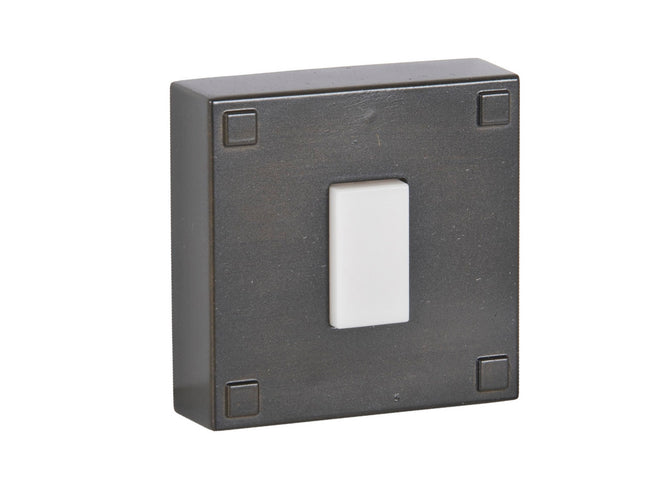 PB5015-BZ - Push Button-Surface Mount 1 Light 2.36" Wide Chime Button - Bronze