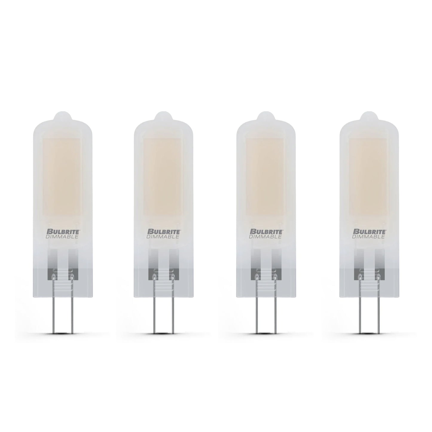 770652 - 12V Dimmable T5 Frost Glass Bi-Pin - 1.8 Watt - 3000K - 4 Pack