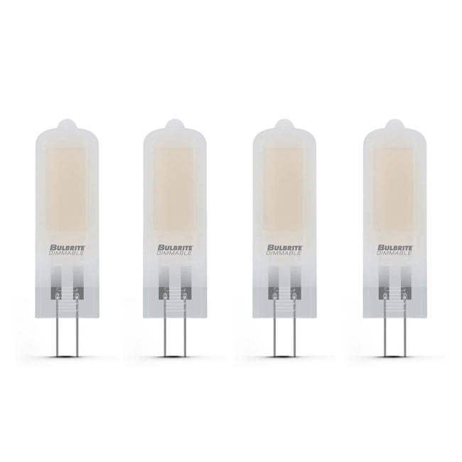 770652 - 12V Dimmable T5 Frost Glass Bi-Pin - 1.8 Watt - 3000K - 4 Pack