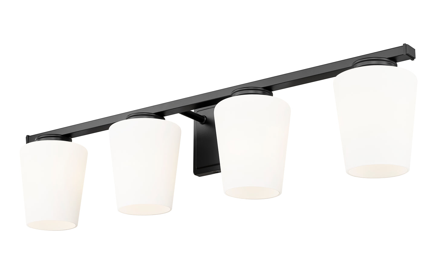 7703-4V-MB - Nextra 4 Light 32" Vanity - Matte Black