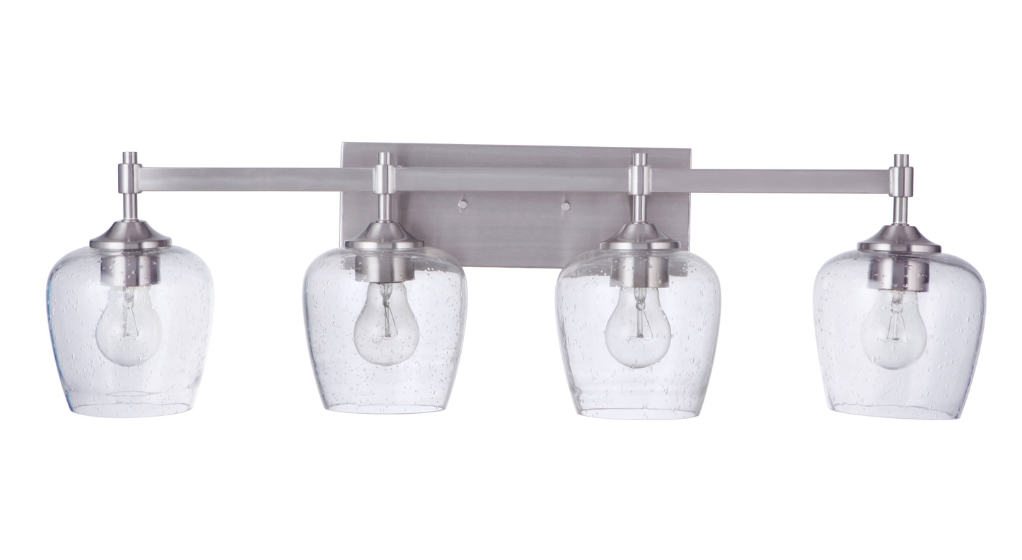 12430BNK4 - Stellen 4 Light 30" Wide Vanity Light - Brushed Nickel