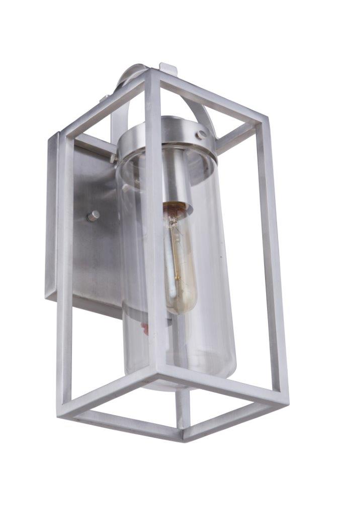 ZA4804-SA - Neo 1 Light 14" High Outdoor Wall Lantern - Satin Aluminum