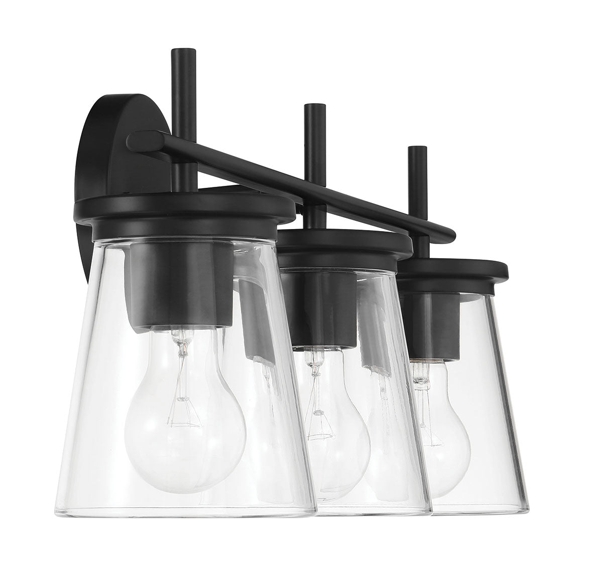 60403-FB - Connell 3 Light 22" Wide Vanity Light - Flat Black