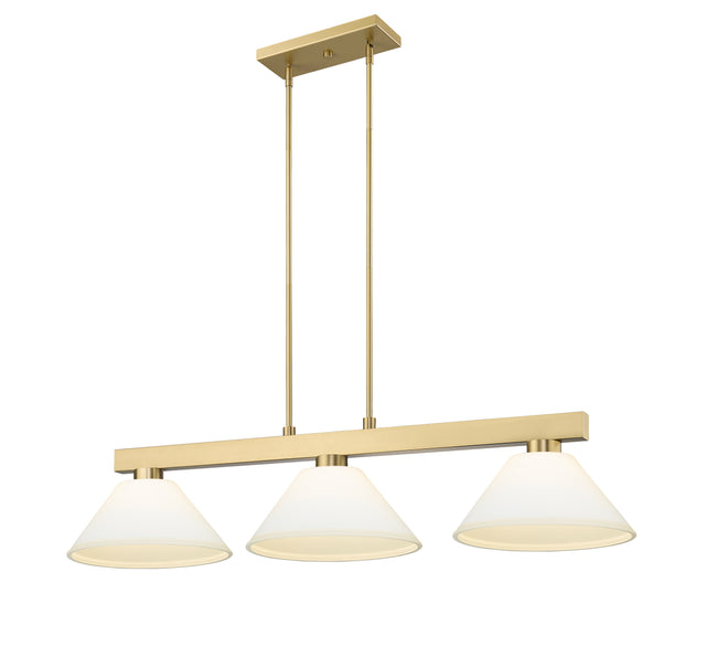 152MGLD-AMO14 - Cobalt 3 Light 50" Billiard - Modern Gold