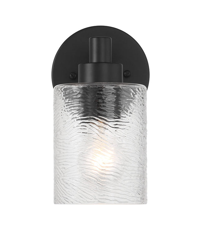 60201-FB - Lyndsey 1 Light 9" High Wall Sconce - Flat Black