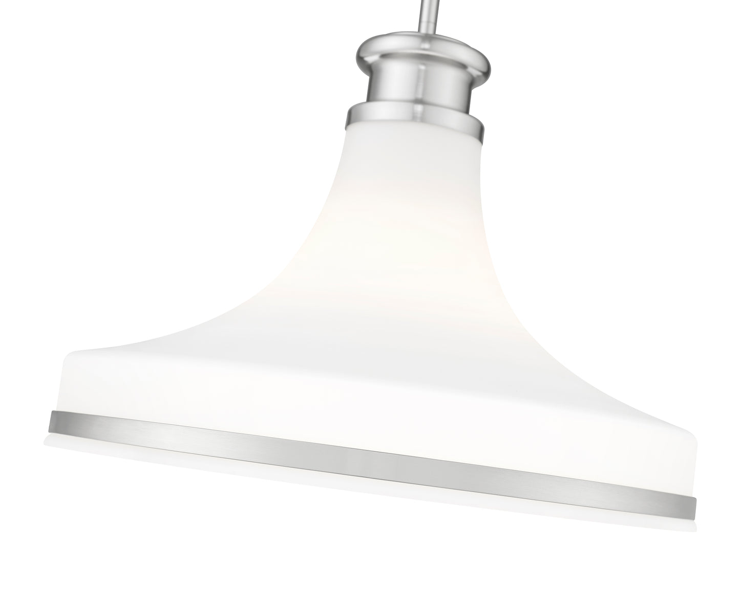 831P18-BN - Reznor 1 Light 18" Pendant - Brushed Nickel