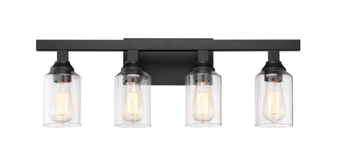 53104-FB - Chicago 4 Light 28" Wide Vanity Light - Flat Black