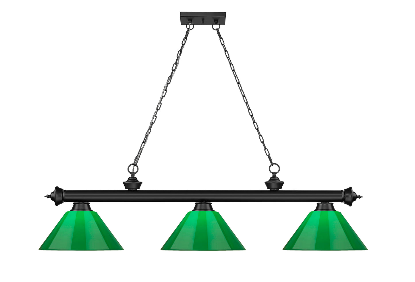 2306-3MB-PGR - Cordon 3 Light 57" Billiard - Matte Black