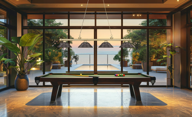 2306-4HBR-SBRZ - Cordon 4 Light 82" Billiard - Heritage Brass