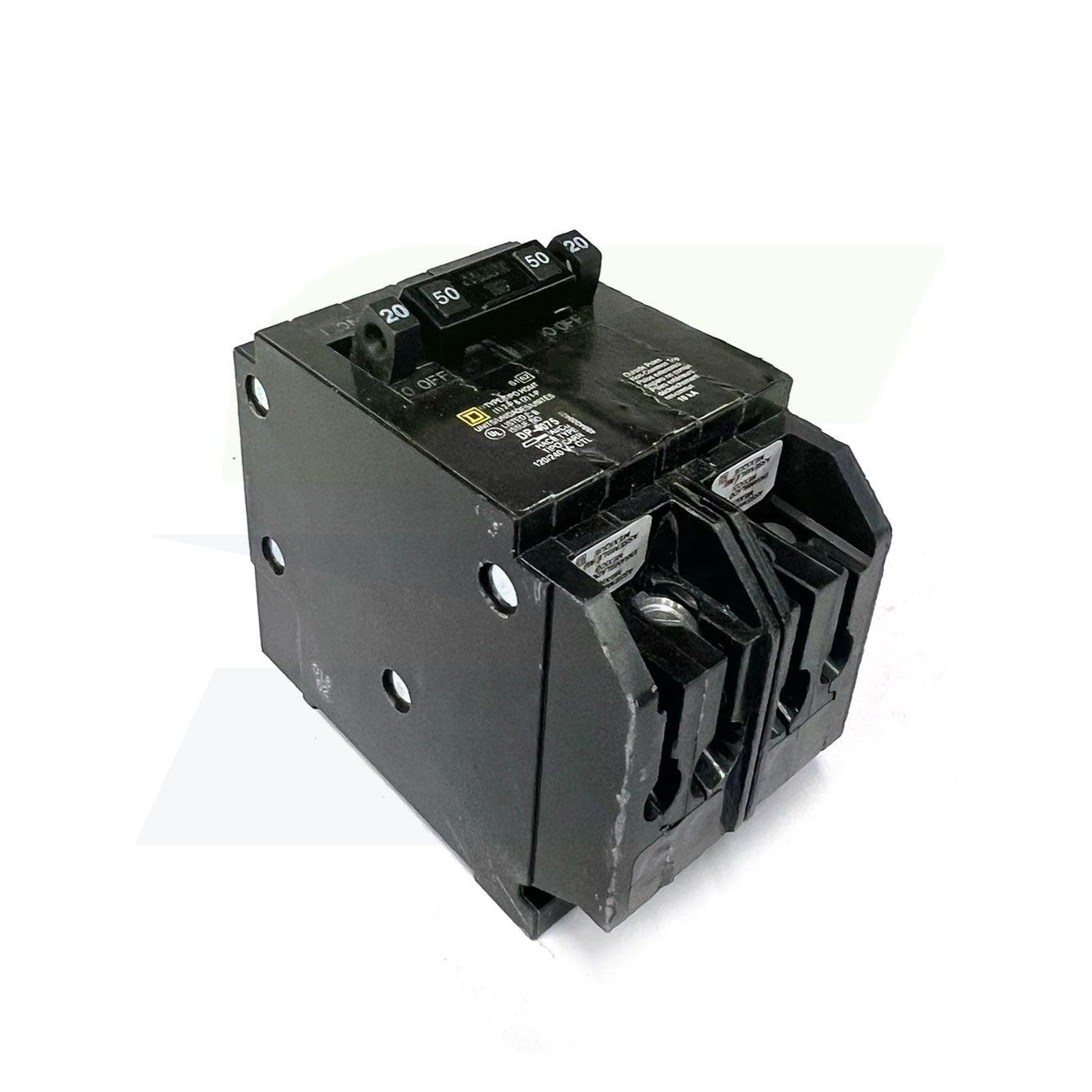 HOMT2020250 - 3-Pole Quad Tandem Plug-In Circuit Breaker - 120/240V, 2x20A & 1x50A