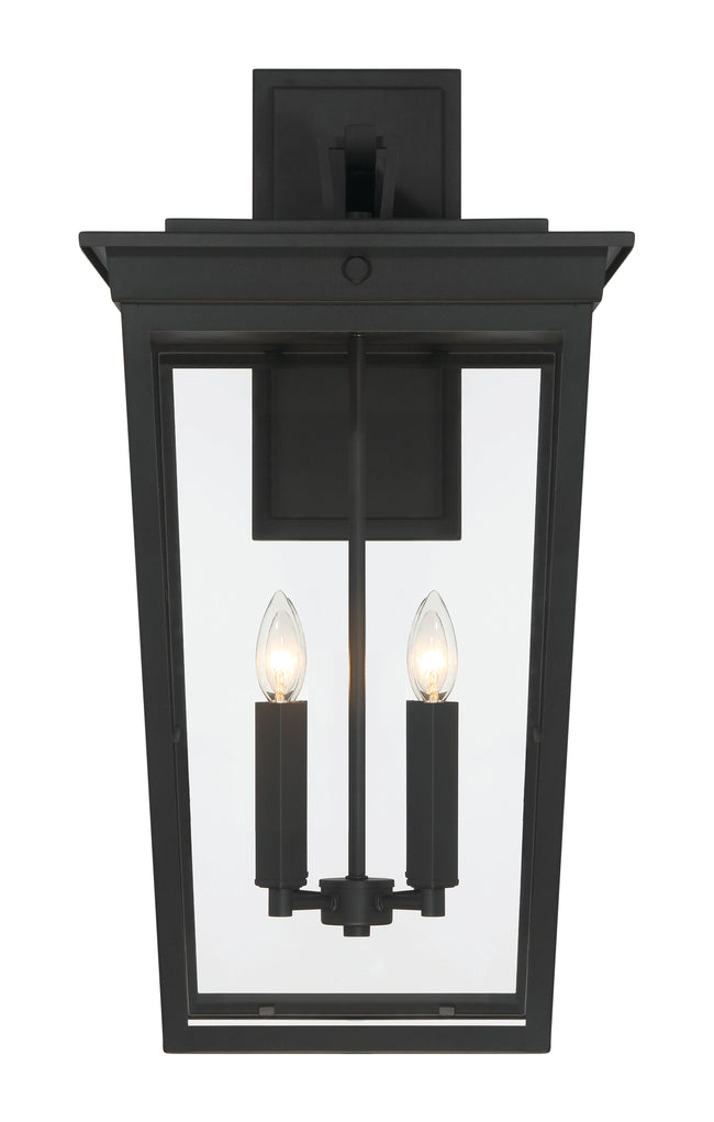 ZA7824-TB - Duncan 4 Light 28" High Outdoor Wall Lantern - Textured Black