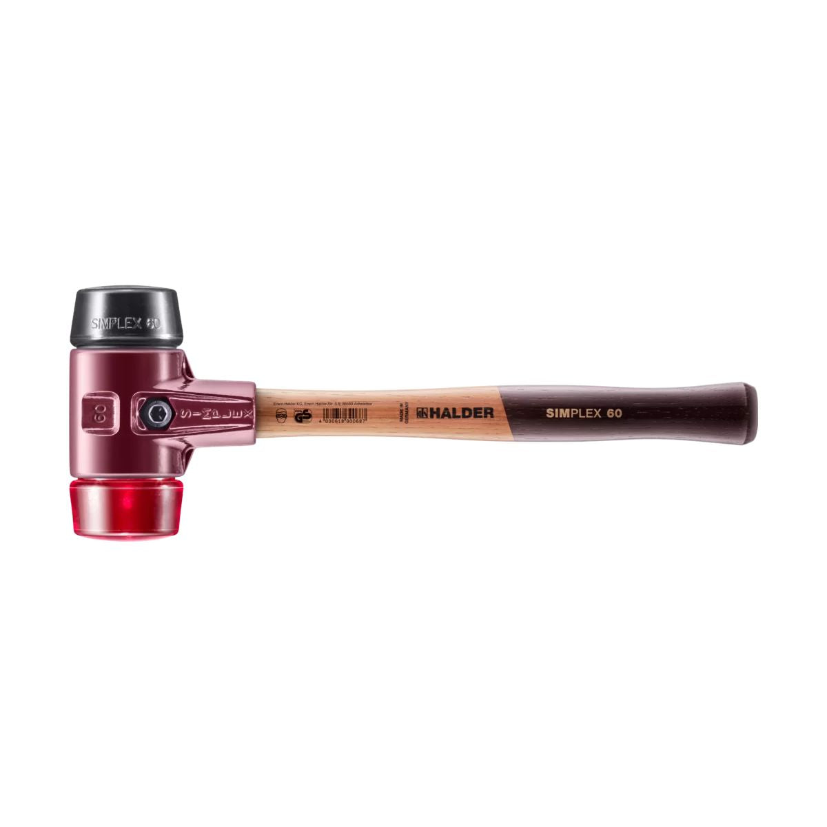 3028.080 - SIMPLEX 80mm Dual-Face Mallet - 6.4 lb - Black Rubber / White Nylon