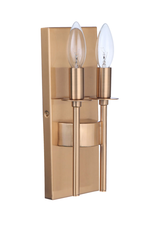54362-SB - Larrson 2 Light 11" High Wall Sconce - Satin Brass