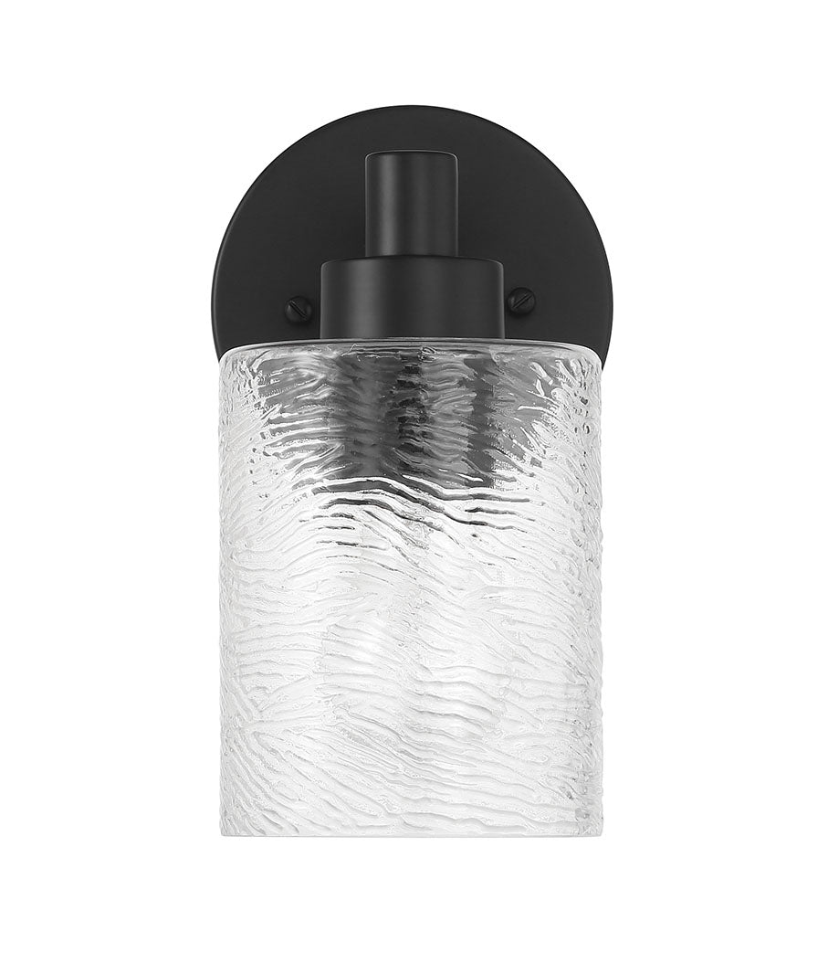 60201-FB - Lyndsey 1 Light 9" High Wall Sconce - Flat Black