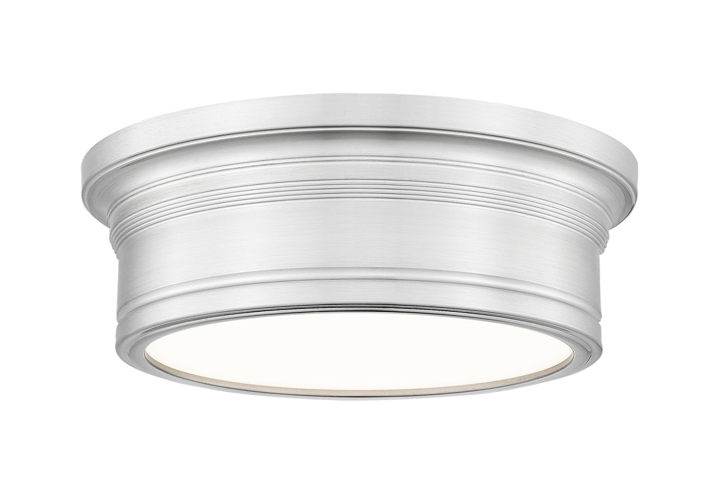 7702F12-BN-LED - Bentley 1 Light Flush 12" Mount - Brushed Nickel