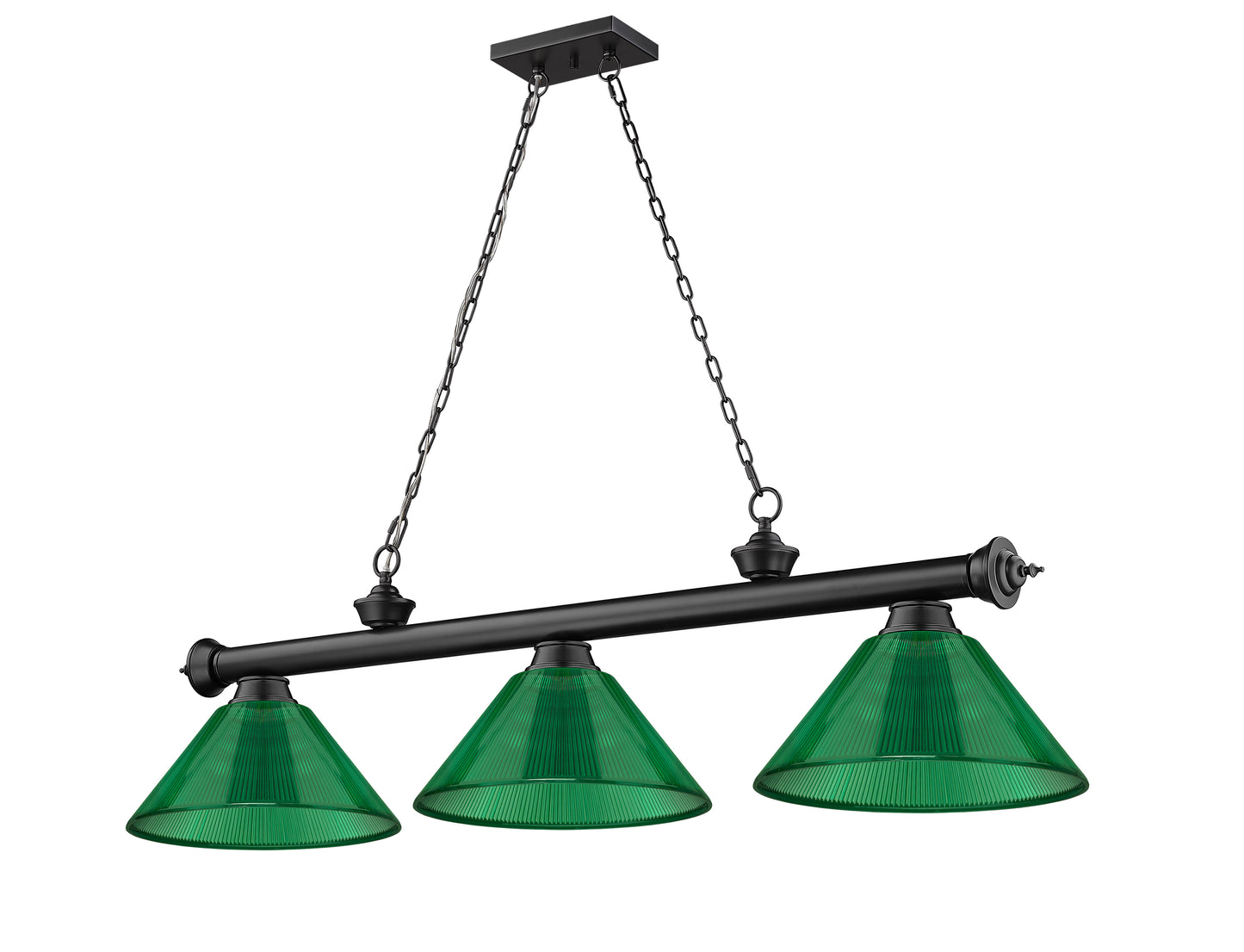 2306-3MB-ARG - Cordon 3 Light 57" Billiard - Matte Black
