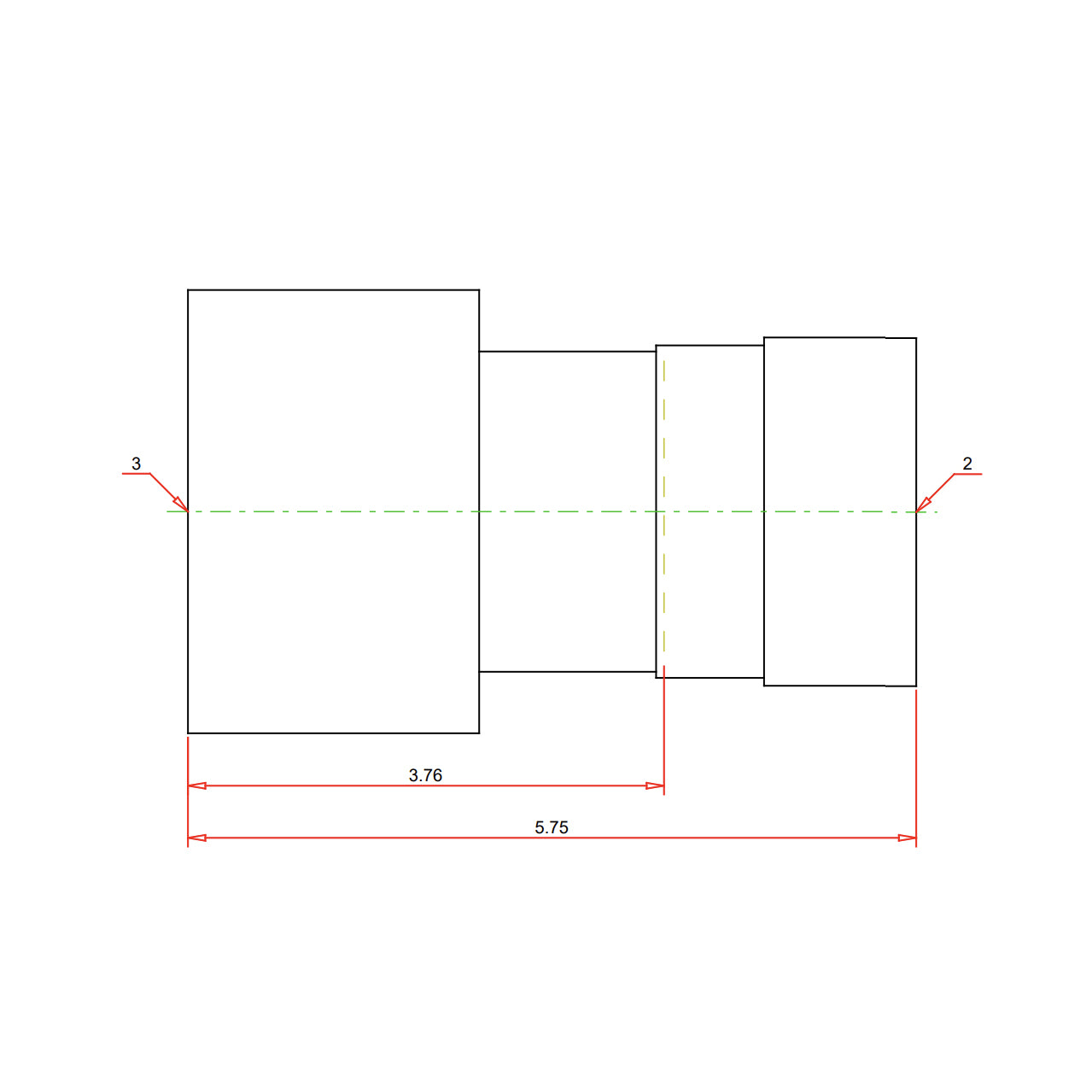 28830 - MegaPressG Reducer Coupling - 3" x 2"