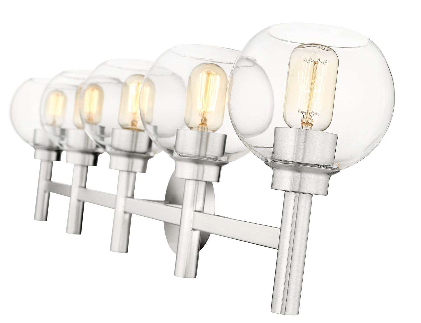 7502-5V-BN - Sutton 5 Light 40" Vanity - Brushed Nickel