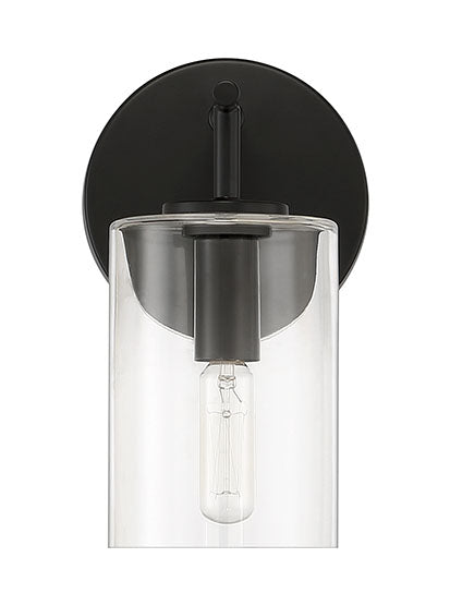 55661-FB - Hailie 1 Light 8.5" High Wall Sconce - Flat Black