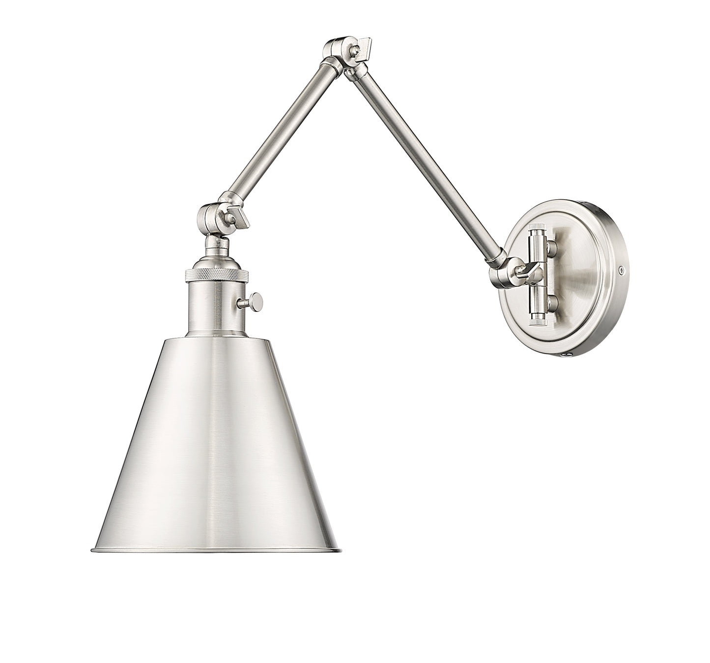349S-BN - Gayson 1 Light Wall 8" Sconce - Brushed Nickel
