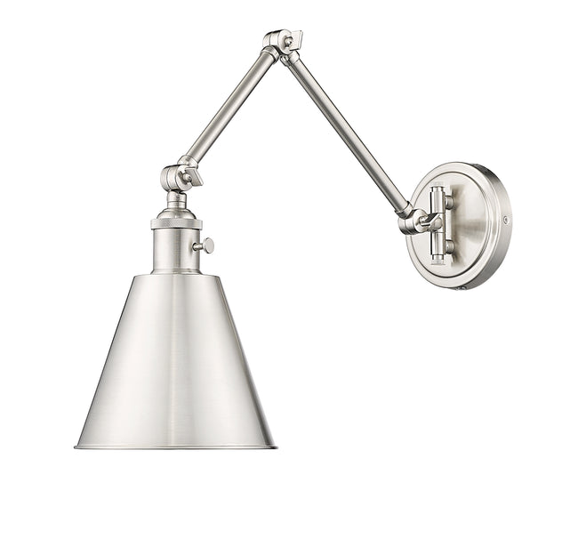 349S-BN - Gayson 1 Light Wall 8" Sconce - Brushed Nickel