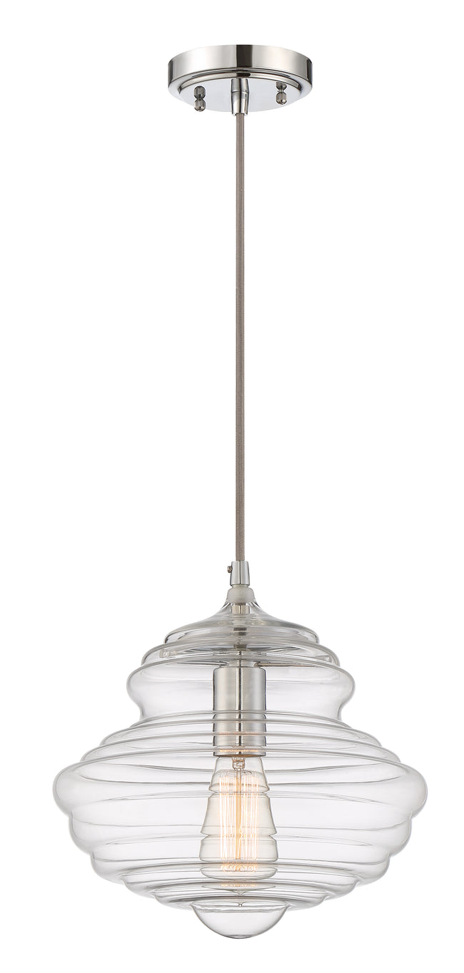 P610CH1 - Pendant 1 Light 10.5" Wide Mini Pendant - Chrome