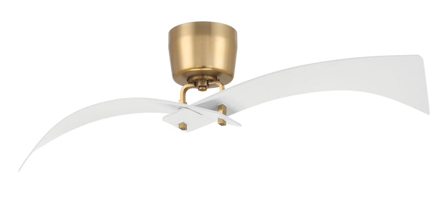 TRN52WSB2 - Tern 52" 2 Blade Ceiling Fan - White / Satin Brass