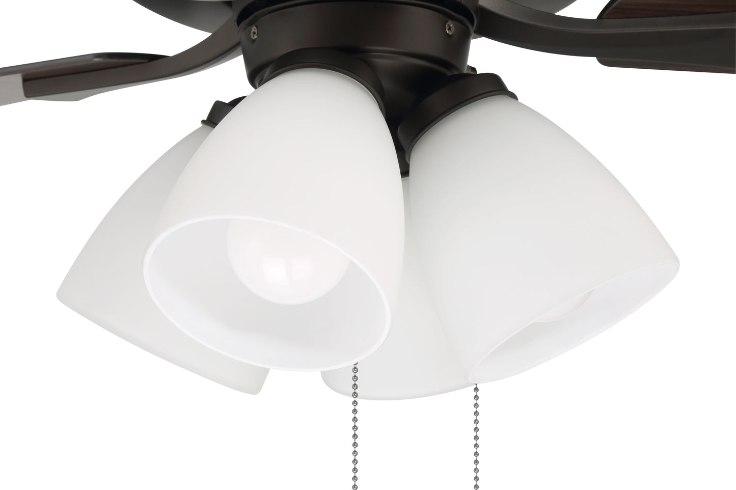 ECF114ESP5-ESPWLN - Eos Frost 4 Light 52" 5 Blade Ceiling Fan with Light Kit - Espresso
