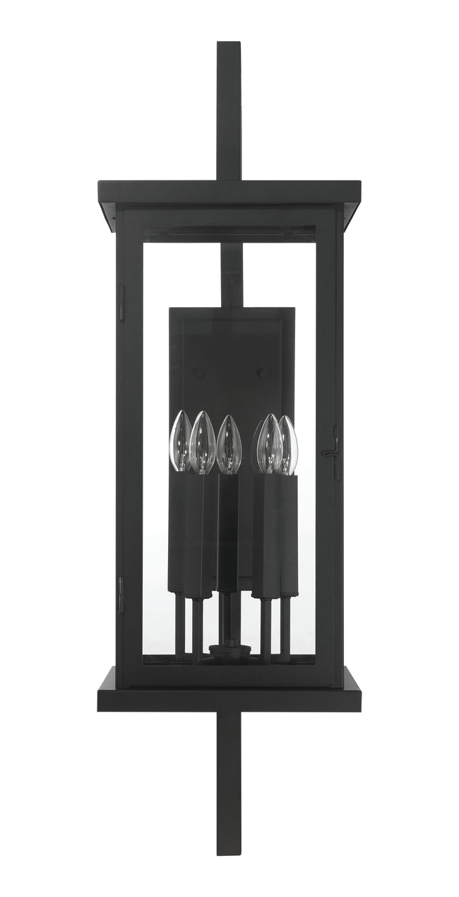 ZA8030-TB - Jordan 5 Light 38" High Outdoor Wall Lantern - Textured Black