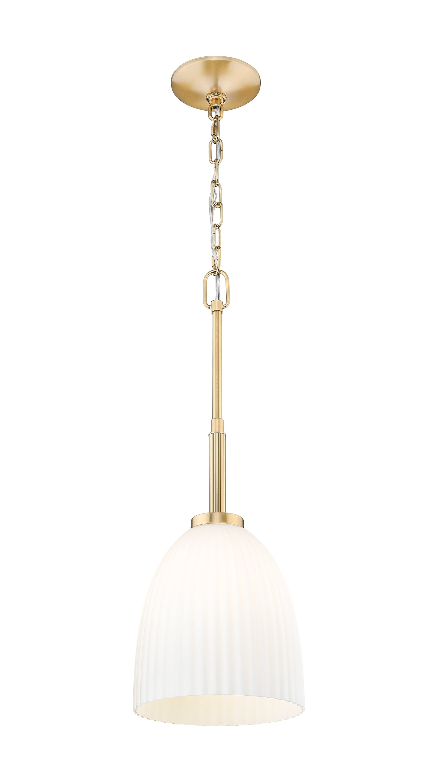 7518P8-MGLD - Naya 1 Light 8" Pendant - Modern Gold